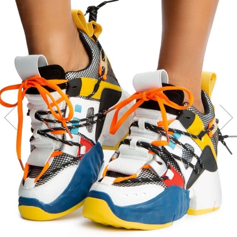 Anthony Wang Multi Sneaker Wedge- Women'S Casual Sneakers