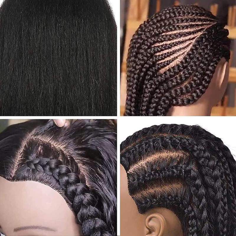 ISHOT Mannequin with Hair and Stand Tripod,Wig Stand Tripod with Mannequin ,Hairdresser ,Doll Beauty School Hair Practice Manikin