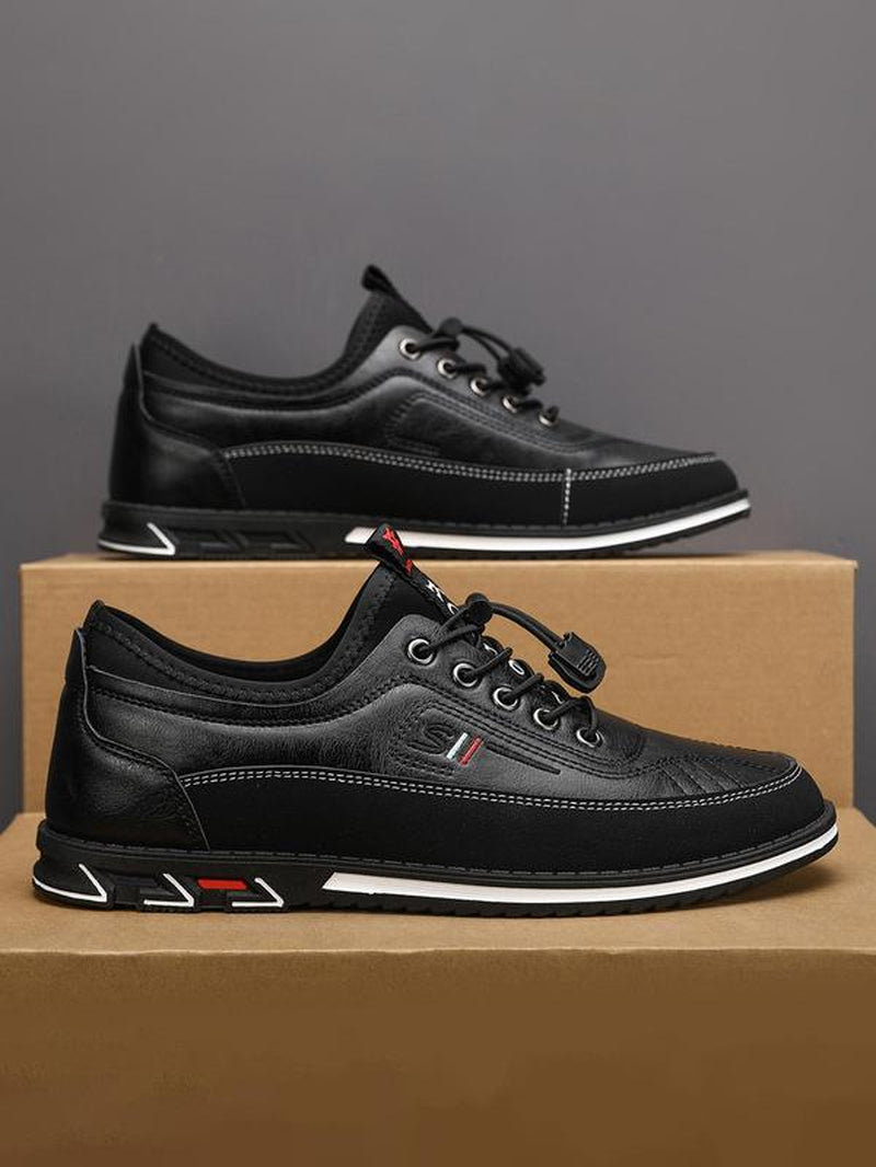 Men'S Fashionable Lace up Low Top Sneakers, Shoes for Men, Casual Comfortable Non-Slip Casual Shoes, Trendy All-Match Trending Sneakers for Daily Wear