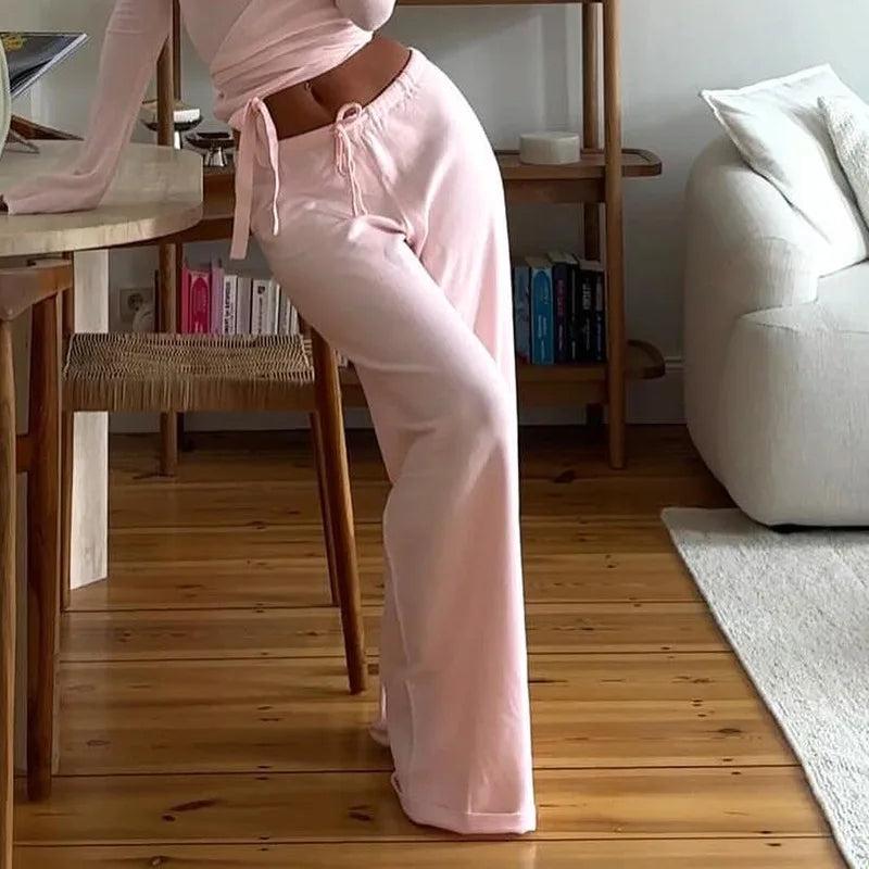 Willow Wrap and Flow Pants- Pink Set