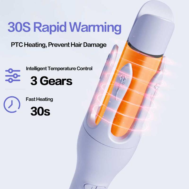 TOLIEA TL-10 Portable Hair Curler with Electric Straightener, Adjustable Temperature Settings, and Curling Iron for Professional Hair Styling Tools