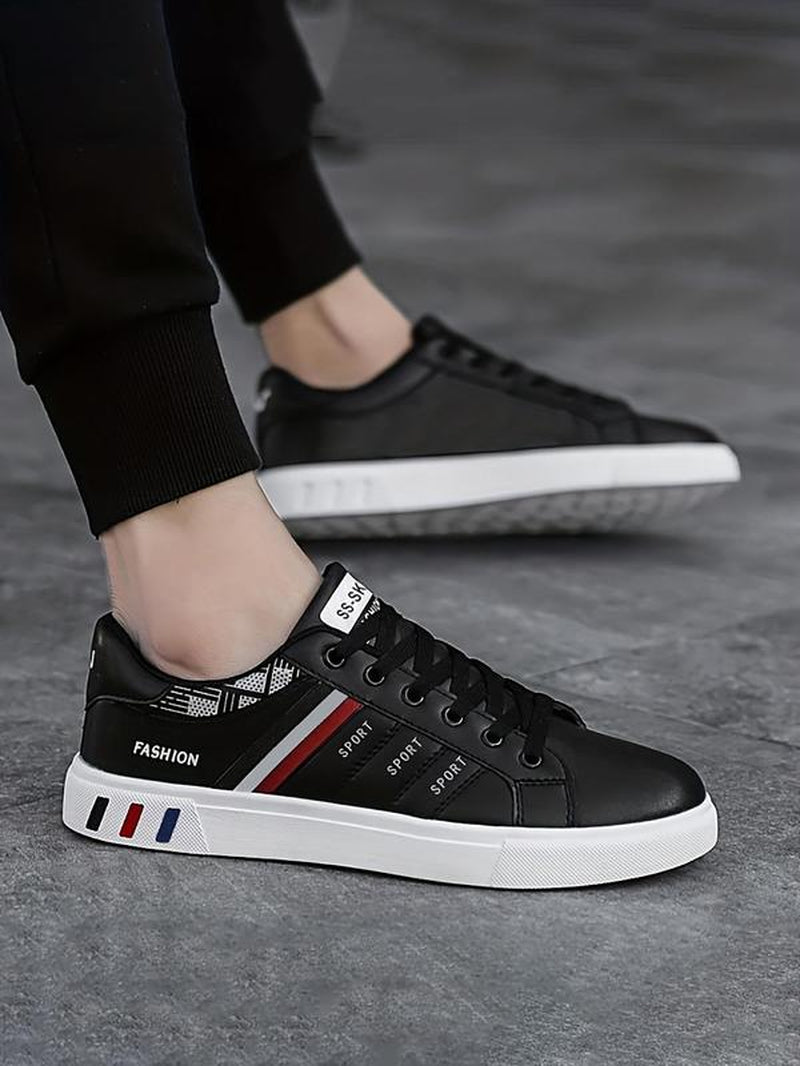 Men'S Fashionable Lace up Low Top Sneakers, Casual Comfortable Breathable Sports Running Casual Sneakers, Male All-Match round Toe Casual Samba Shoes for Daily Wear, Valentine'S Day Gifts