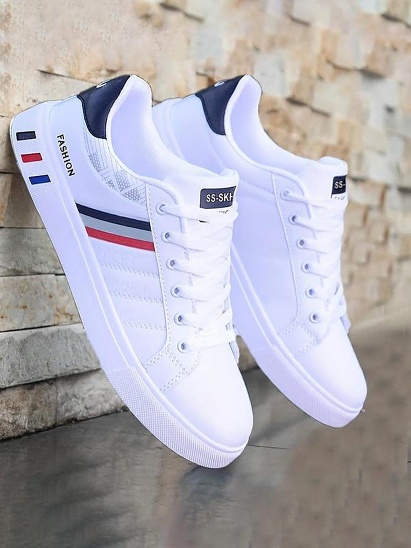 Men'S Fashionable Lace up Low Top Sneakers, Casual Comfortable Breathable Sports Running Casual Sneakers, Male All-Match round Toe Casual Samba Shoes for Daily Wear, Valentine'S Day Gifts