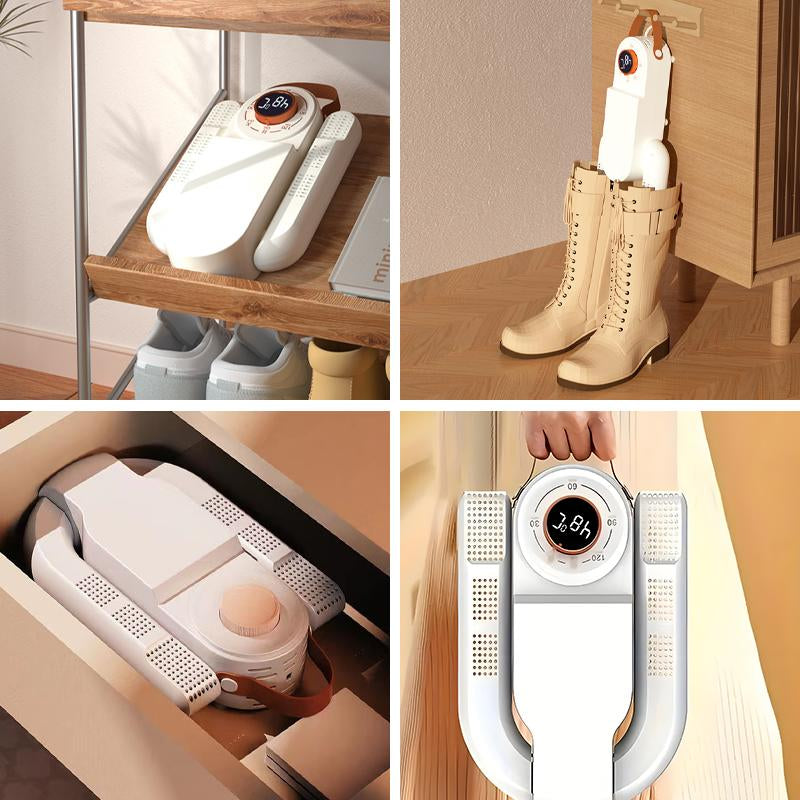 Portable Shoe Dryer,Shoe Dryer Electric Timing Constant Temp Boot Warmer with Folding Rack, 360 Degree Shoes Drying Machine for Sneakers Boots Gloves,Home Appliances for Daily Use