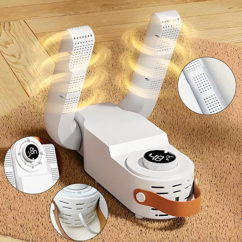 Portable Shoe Dryer,Shoe Dryer Electric Timing Constant Temp Boot Warmer with Folding Rack, 360 Degree Shoes Drying Machine for Sneakers Boots Gloves,Home Appliances for Daily Use