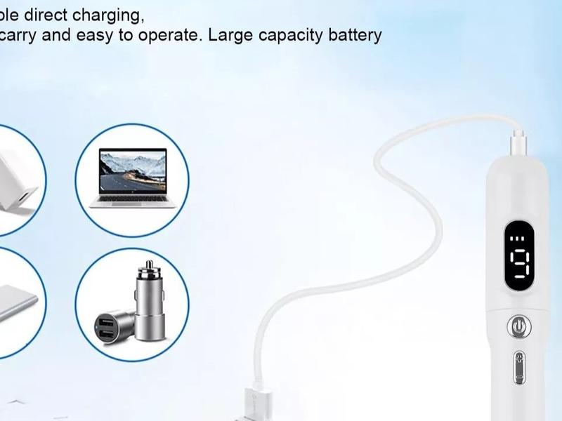 With UV LED Light Devices 1 Set of Tools for Home Use, USB Cable, with Accessories, Portable Lightweight Easy to Operate, Need Holding the Button to Use! (Order through Video, Please Contact!Me If You Do Not Understand the Operation Method)