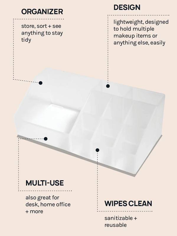Makeup Organizer - Easy Storage for Beauty Products, Multifunction Desk Organizer, Ideal for Countertop Dresser Vanity & Bathroom Use