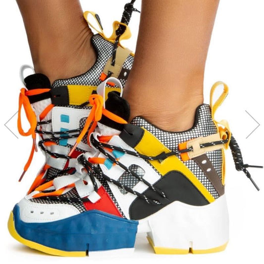 Anthony Wang Multi Sneaker Wedge- Women'S Casual Sneakers