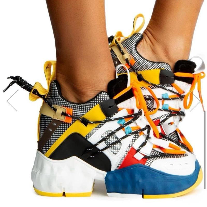 Anthony Wang Multi Sneaker Wedge- Women'S Casual Sneakers