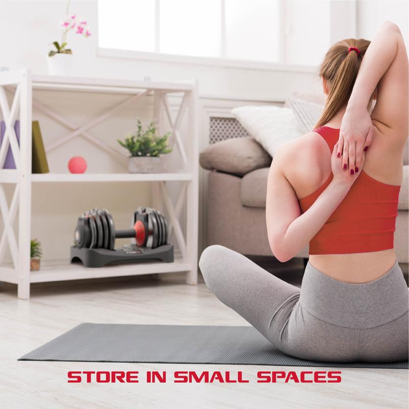 Fitrx Smartbell, 9 in 1 Adjustable Dumbbell, 25 Lb Fitrx