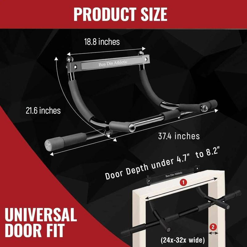 Ben Din Clothing Multi-Function Portable Pull up Bar for Doorway, Black Ben Din