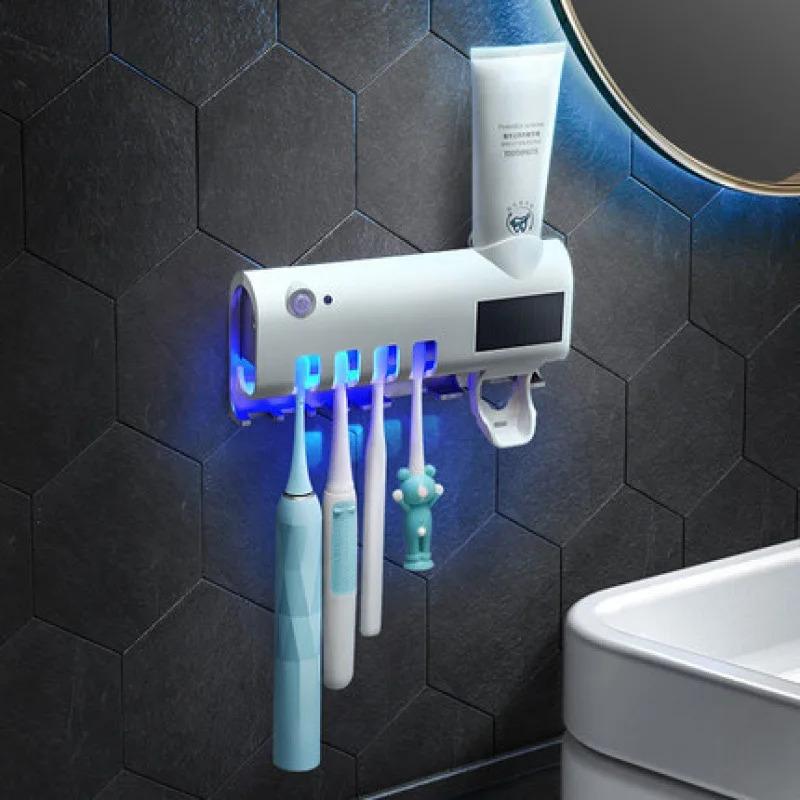 High Quality Portable UV Toothbrush Sanitizer Smart USB Rechargeable with Travel Case Disinfection
