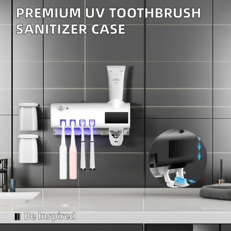 High Quality Portable UV Toothbrush Sanitizer Smart USB Rechargeable with Travel Case Disinfection