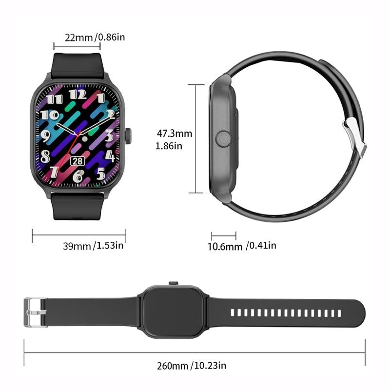 Men'S and Women'S Smartwatches (For Making/Answering Calls), Women'S Fitness Activity Tracking Devices, Smartwatches with over 100 Exercise Modes, IP68 Waterproof Smartwatches