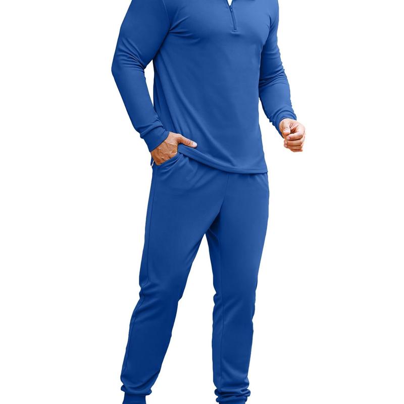 COOFANDY Men'S 2 Piece Sets Jogging Athletic Sports Sweat Suit Quarter Zip Casual Outfits Gift Ideas Long Sleeve Menswear Soft
