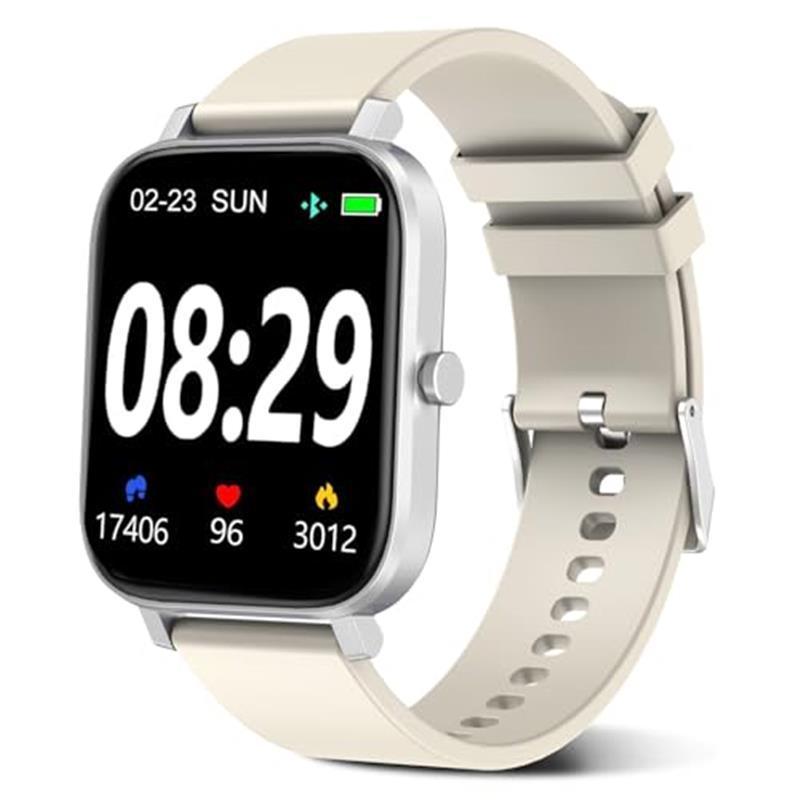 Smart Watch for Men Women 1.83" for Iphone & Android Phone Compatible, Fitness Tracker with Pedometer, Heart Rate/Sleep Monitor, Blood Oxygen, IP68 Waterproof