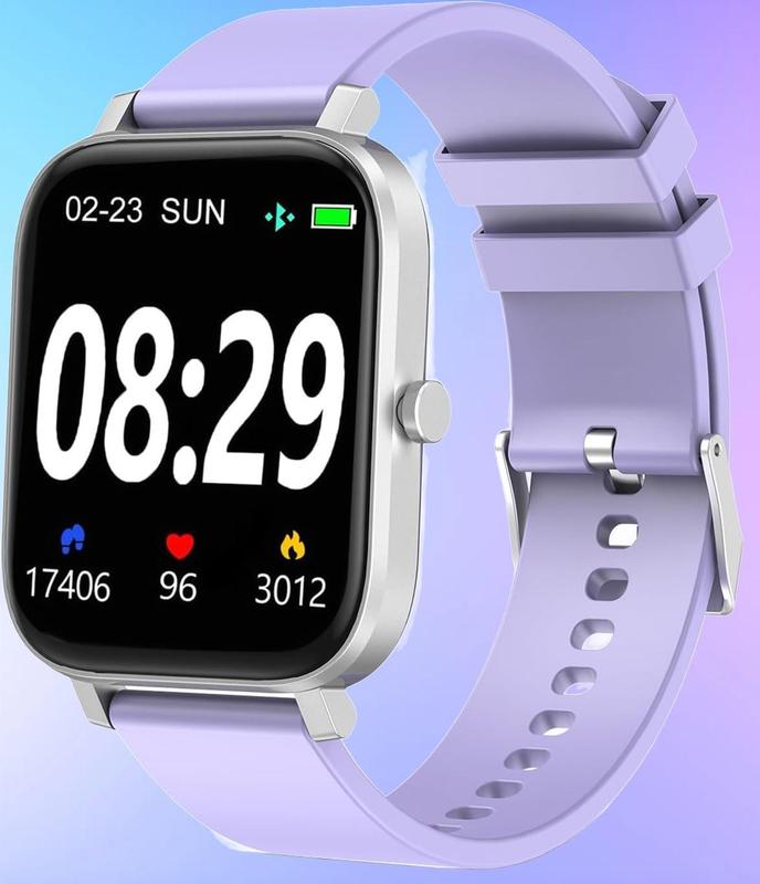 Smart Watch for Men Women 1.83" for Iphone & Android Phone Compatible, Fitness Tracker with Pedometer, Heart Rate/Sleep Monitor, Blood Oxygen, IP68 Waterproof