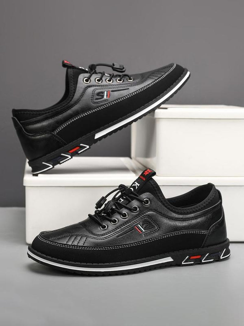 Men'S Fashionable Lace up Low Top Sneakers, Shoes for Men, Casual Comfortable Non-Slip Casual Shoes, Trendy All-Match Trending Sneakers for Daily Wear