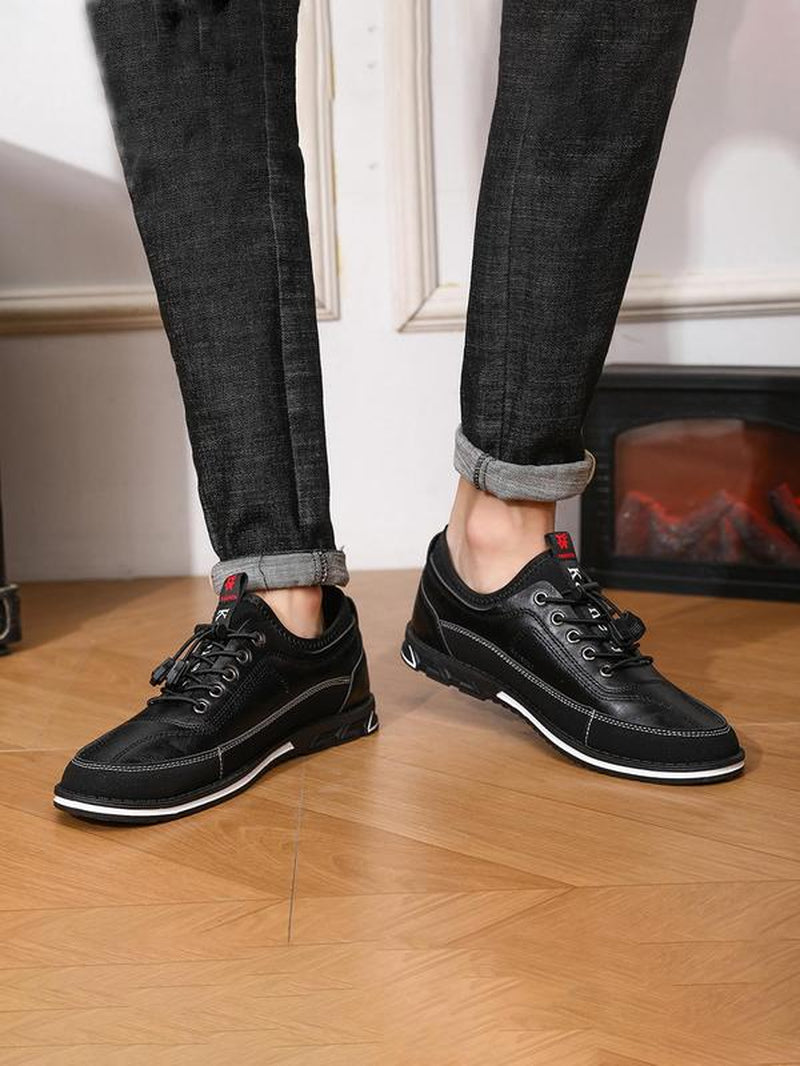 Men'S Fashionable Lace up Low Top Sneakers, Shoes for Men, Casual Comfortable Non-Slip Casual Shoes, Trendy All-Match Trending Sneakers for Daily Wear