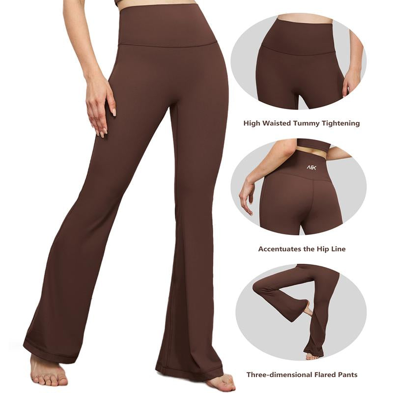 AEIKINISIS High-Waist Flare Legging,Bootcut Workout Pants,Flared Yoga Pants for Women,Stylish Activewear for Yoga,Pilates & Casual