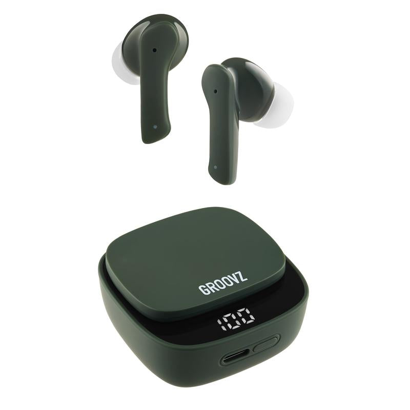 Groovz True Wireless Earbuds | 26H Playtime, Smart Touch Controls & Fast Charging Case (Latest Edition)