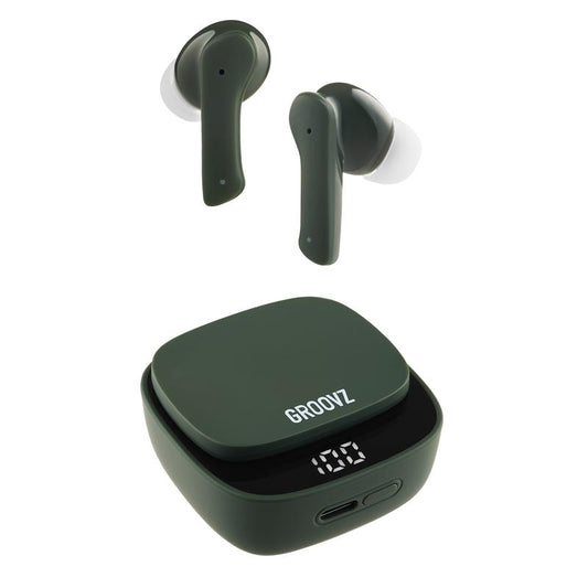 Groovz True Wireless Earbuds | 26H Playtime, Smart Touch Controls & Fast Charging Case (Latest Edition)