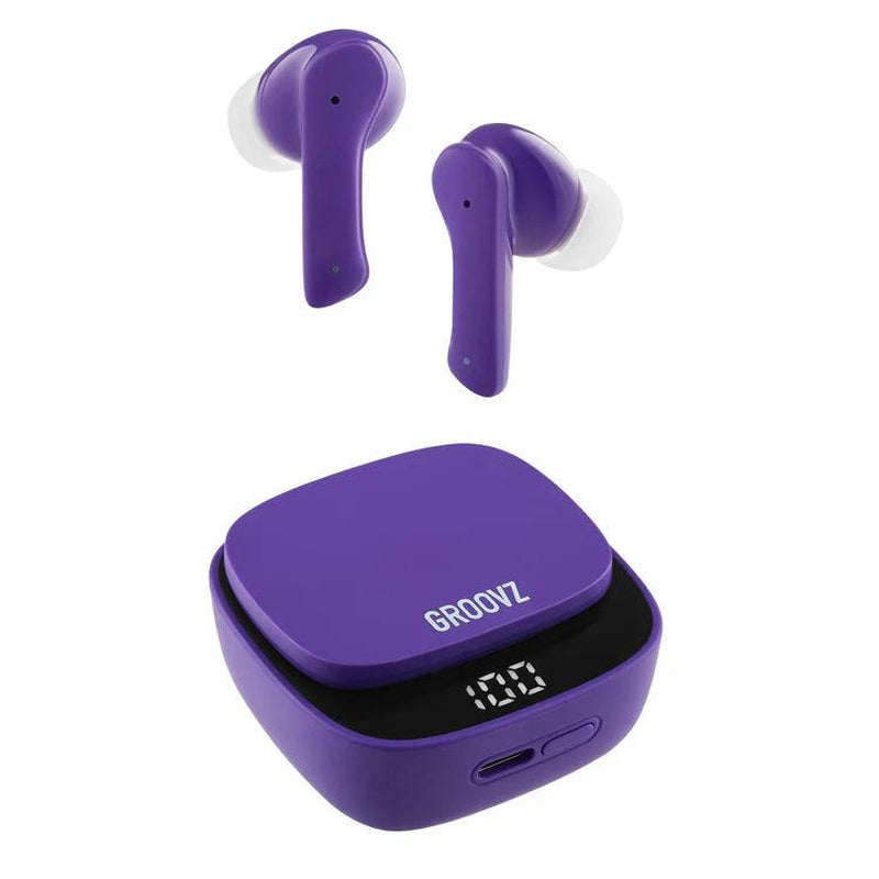 Groovz True Wireless Earbuds | 26H Playtime, Smart Touch Controls & Fast Charging Case (Latest Edition)