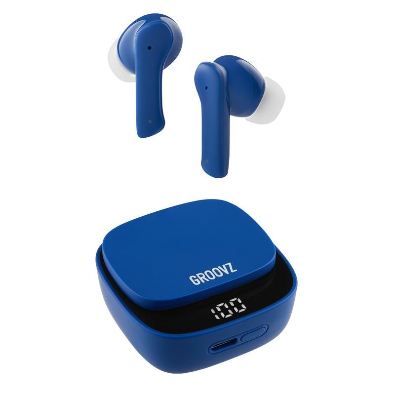 Groovz True Wireless Earbuds | 26H Playtime, Smart Touch Controls & Fast Charging Case (Latest Edition)
