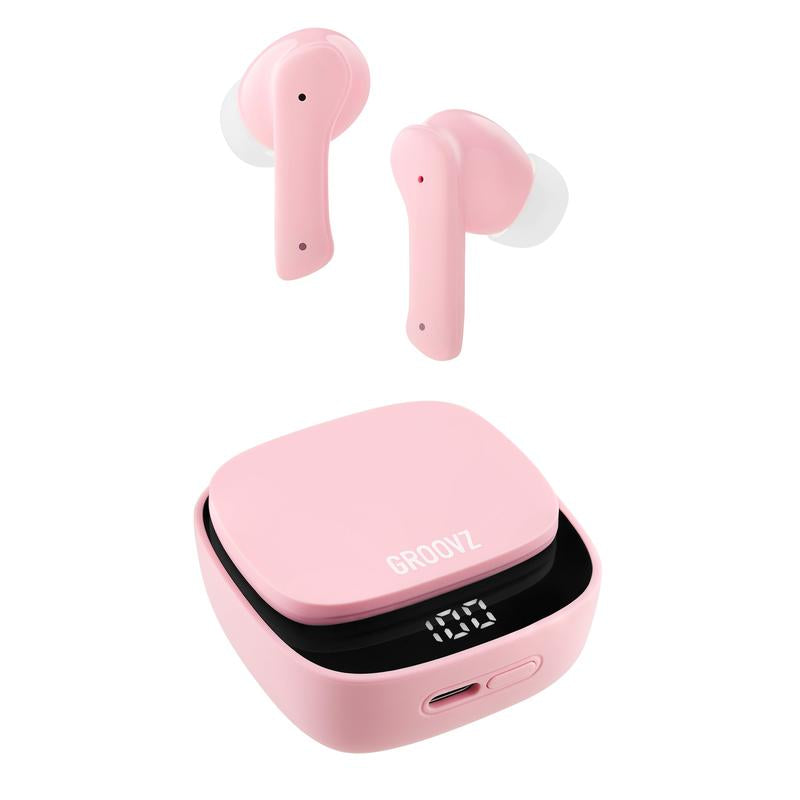 Groovz True Wireless Earbuds | 26H Playtime, Smart Touch Controls & Fast Charging Case (Latest Edition)