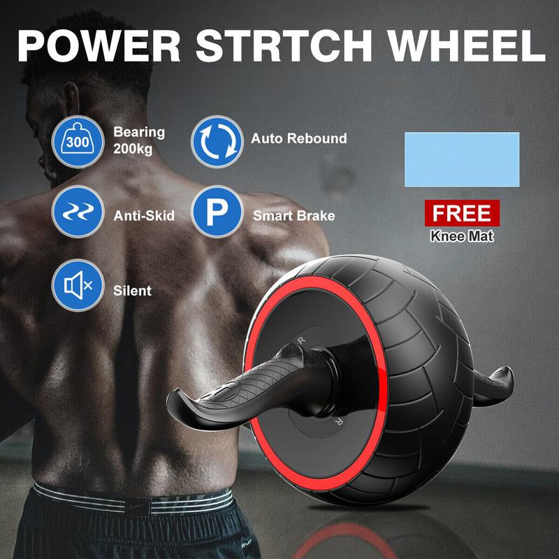 Ab Roller Wheel Abdominal Muscle Training Fitness Gym Equipment Home Exercise