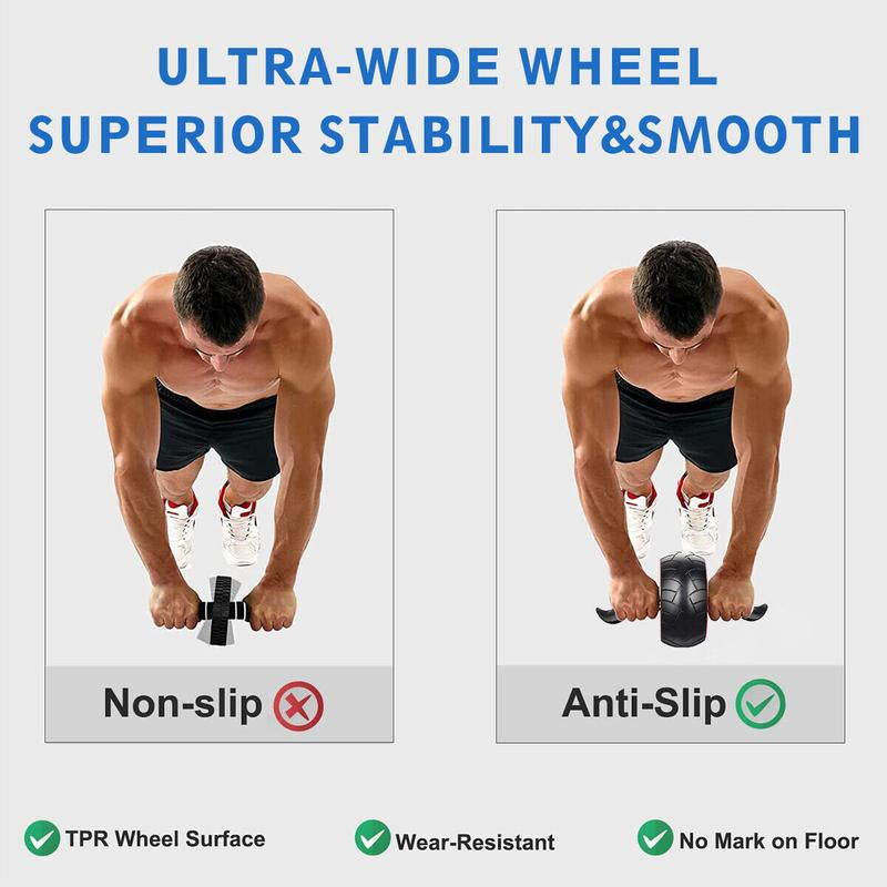 Ab Roller Wheel Abdominal Muscle Training Fitness Gym Equipment Home Exercise