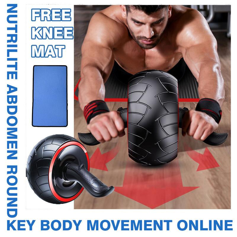 Ab Roller Wheel Abdominal Muscle Training Fitness Gym Equipment Home Exercise