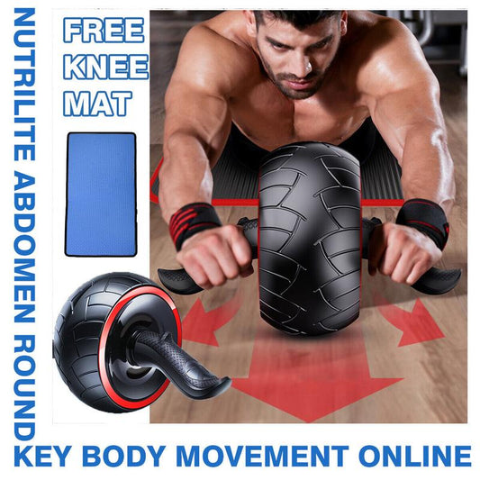 Ab Roller Wheel Abdominal Muscle Training Fitness Gym Equipment Home Exercise