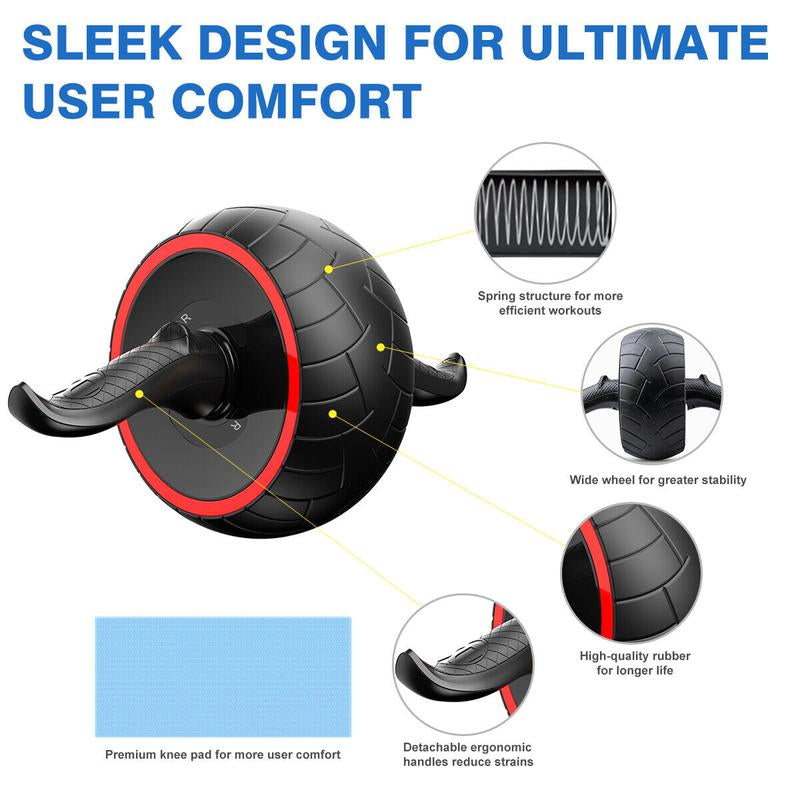 Ab Roller Wheel Abdominal Muscle Training Fitness Gym Equipment Home Exercise