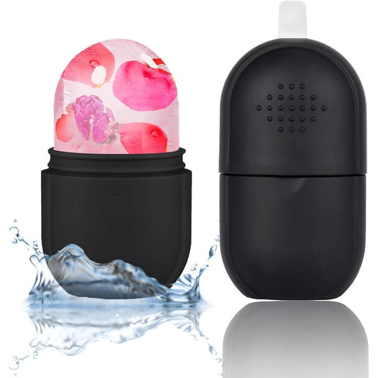 Ice Roller for Face and Eye, Upgrated Ice Face Roller, Facial Ice Roller Skincare Ice Roller, Contour Ice Cube for Face Ice Face Massager, Silicone Ice Mold for Face for Beauty Puffiness Pain Relief Dferf4