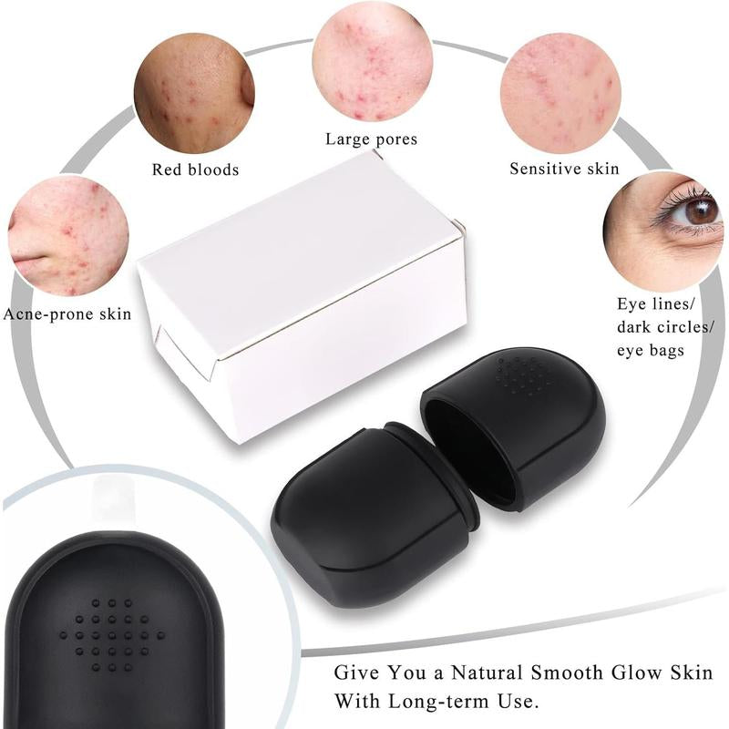 Ice Roller for Face and Eye, Upgrated Ice Face Roller, Facial Ice Roller Skincare Ice Roller, Contour Ice Cube for Face Ice Face Massager, Silicone Ice Mold for Face for Beauty Puffiness Pain Relief Dferf4