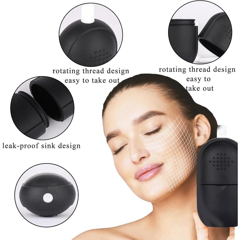 Ice Roller for Face and Eye, Upgrated Ice Face Roller, Facial Ice Roller Skincare Ice Roller, Contour Ice Cube for Face Ice Face Massager, Silicone Ice Mold for Face for Beauty Puffiness Pain Relief Dferf4
