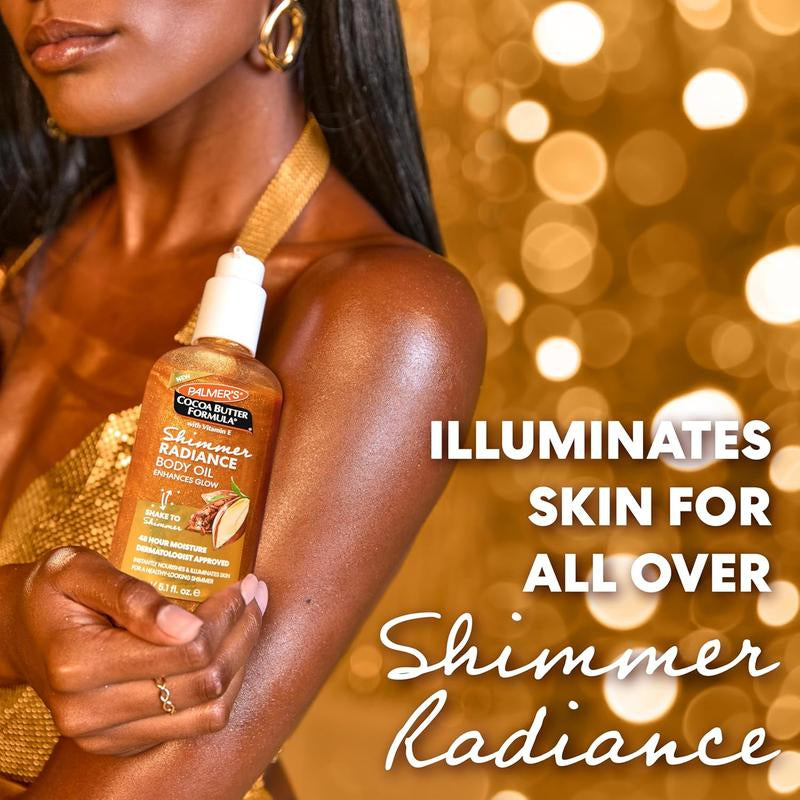 Palmer'S Cocoa Butter Formula Shimmer Body Oil with Vitamin E, 5.1 Fl Oz, Radiance Body Oil Christmas Essentials