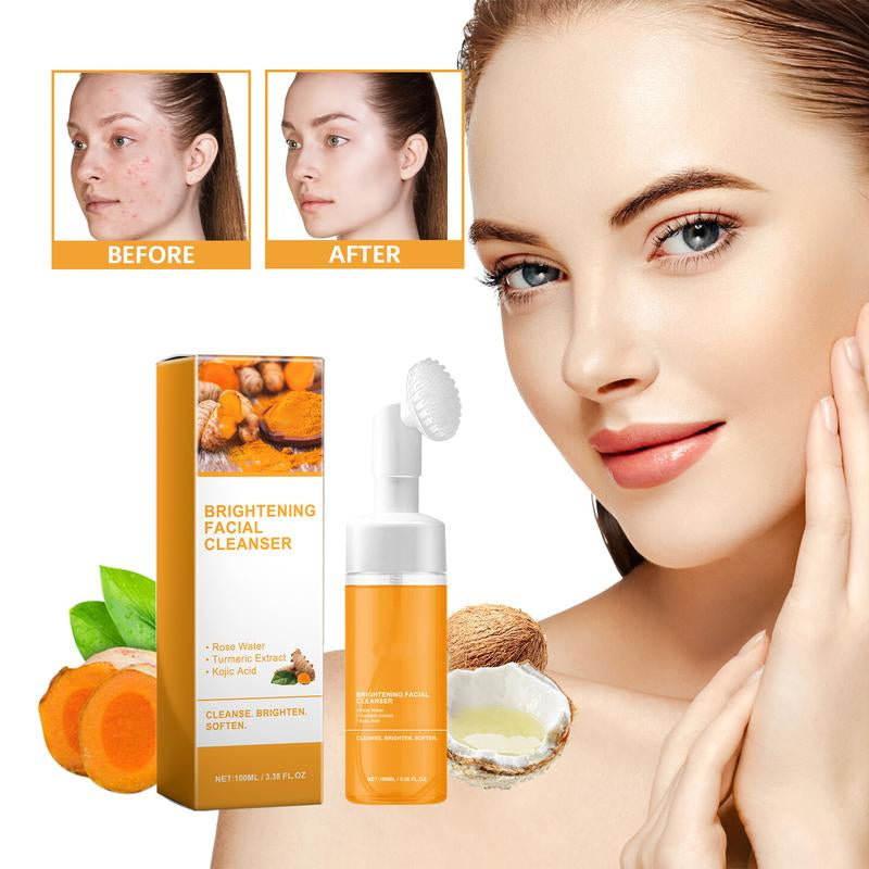 Turmeric Wash and Care Turmeric Ceansing Mousse, Facialcleansing Skincare Facialcleansing Cleanserfacial Wash