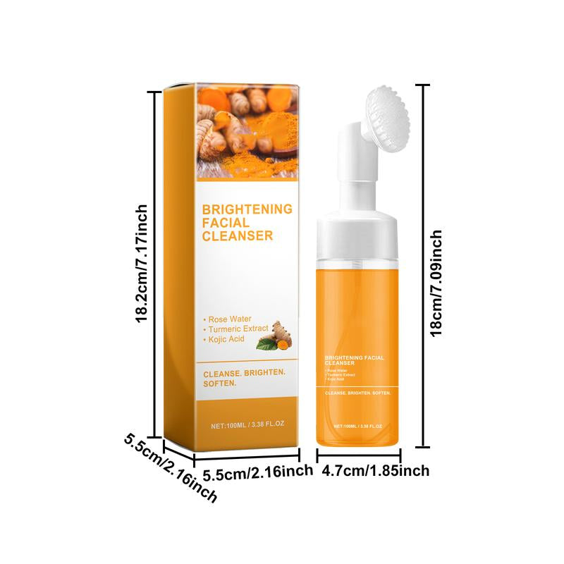 Turmeric Wash and Care Turmeric Ceansing Mousse, Facialcleansing Skincare Facialcleansing Cleanserfacial Wash