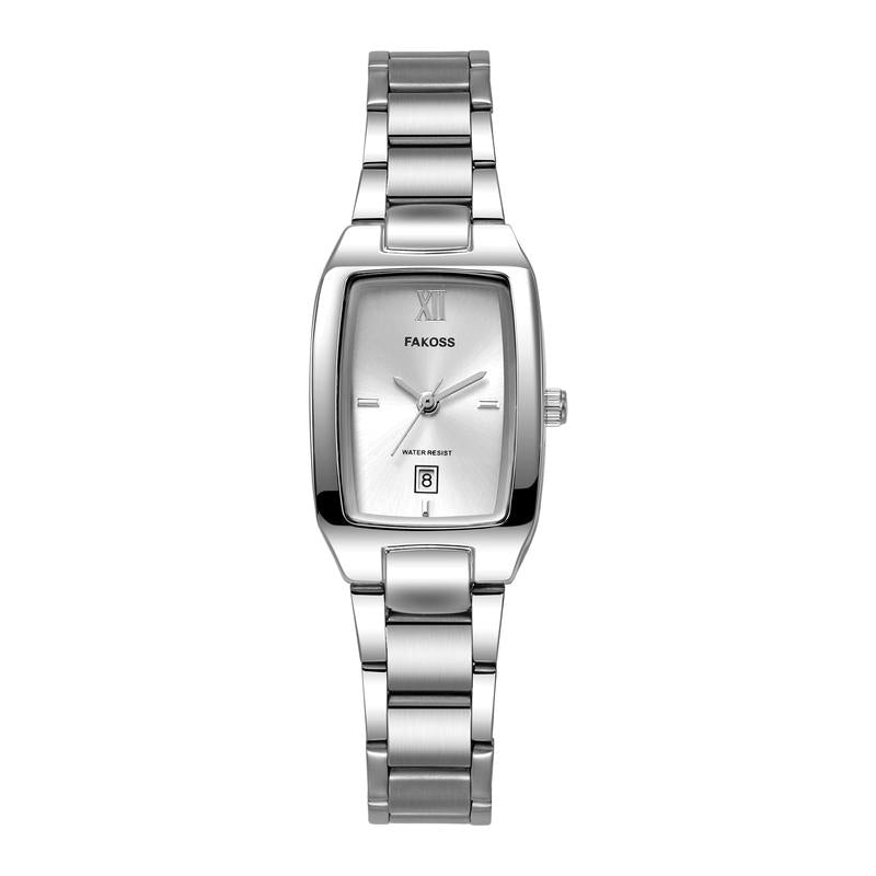 FAKOSS Watches for Women Updated Ladies Quartz Wrist Watches Stainless Steel Band Womens Small Gold Watch Luxury Casual Fashion Bracelet-042 New Watches