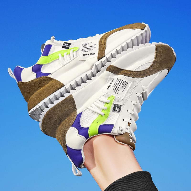 Men'S Casual Fashion Sports Shoes，Sneakers Outdoor Walking Jogging Camping, All Seasons Lace up Sneakers Closed Training Casual Shoe Trainer Running