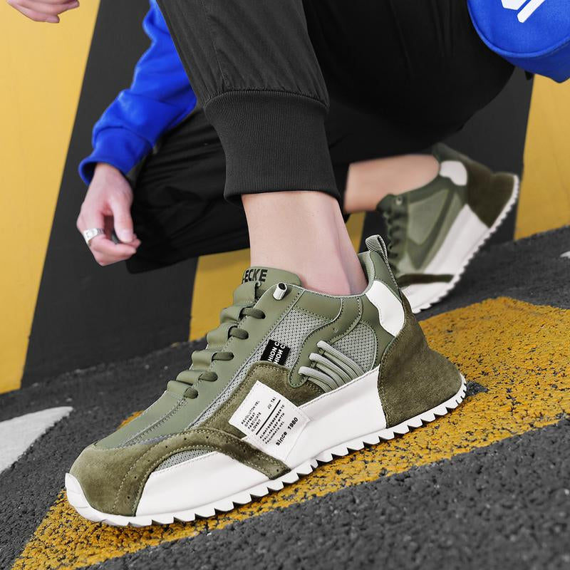 Men'S Casual Fashion Sports Shoes，Sneakers Outdoor Walking Jogging Camping, All Seasons Lace up Sneakers Closed Training Casual Shoe Trainer Running