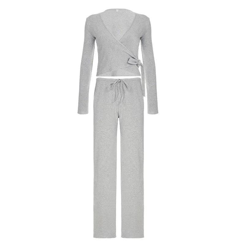 Willow Wrap and Flow Pants- Pink Set