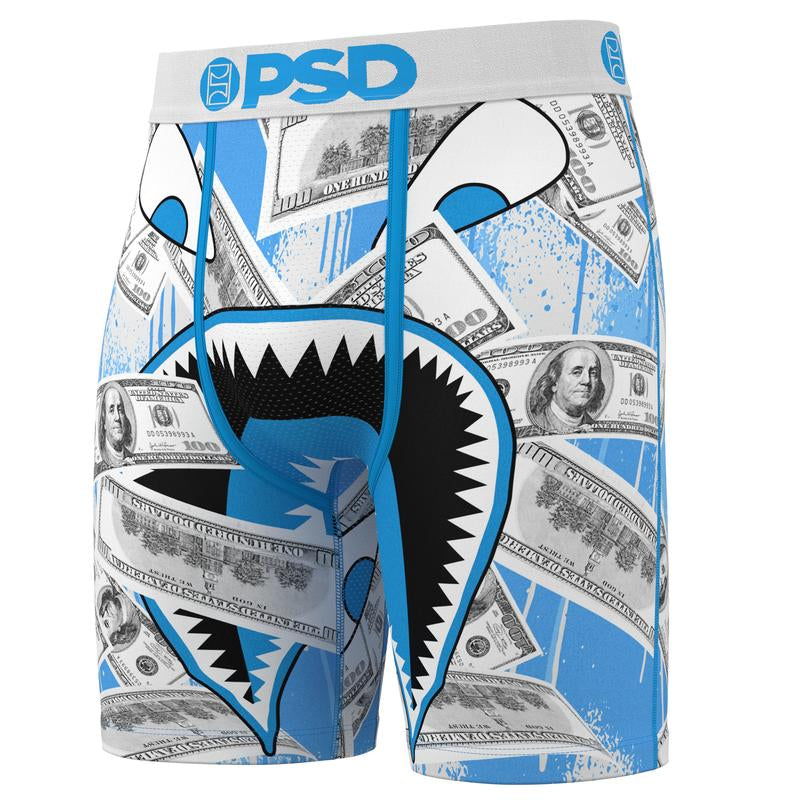 PSD Men'S the Blues Boxer Brief 3 Pack - Standard Length 7 Inch Inseam, Soft and Breathable Cotton Blend Fabric Menswear Activewear