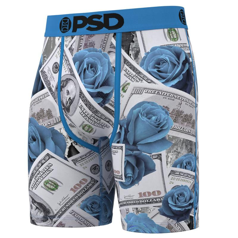 PSD Men'S the Blues Boxer Brief 3 Pack - Standard Length 7 Inch Inseam, Soft and Breathable Cotton Blend Fabric Menswear Activewear