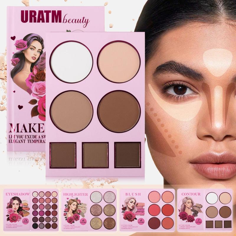 43 Color Eyeshadow Palette, Matte & Glitter Eye Shadows Powder, Shimmering Eye Shadow Makeup Products, High Pigmented Blendable Eye Makeup Products