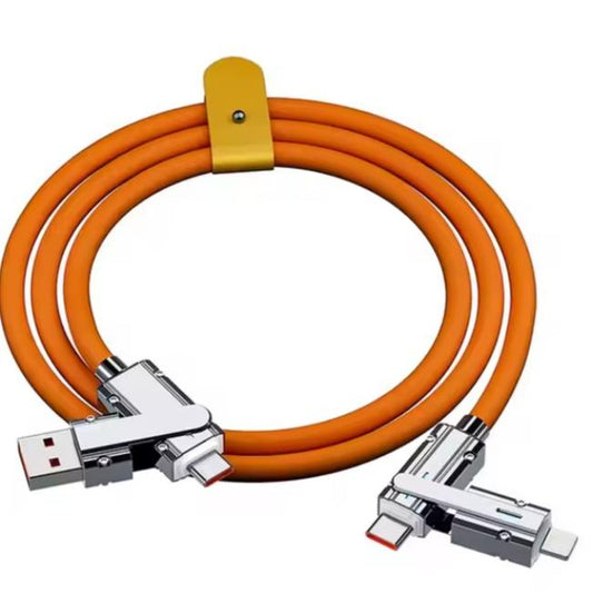 4 in 1 120W USB Type C to Type C Cable for Honor Huawei 3 in 1 PD 100W Fast Charging Data Cable for Iphone 15 Pro Max 1M