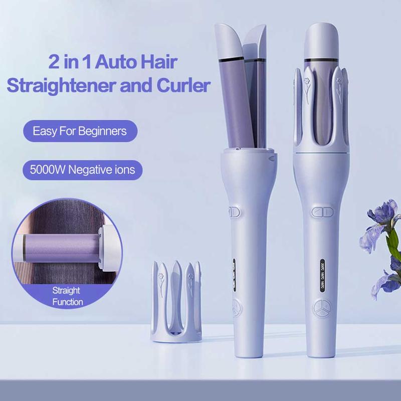 TOLIEA TL-10 Portable Hair Curler with Electric Straightener, Adjustable Temperature Settings, and Curling Iron for Professional Hair Styling Tools