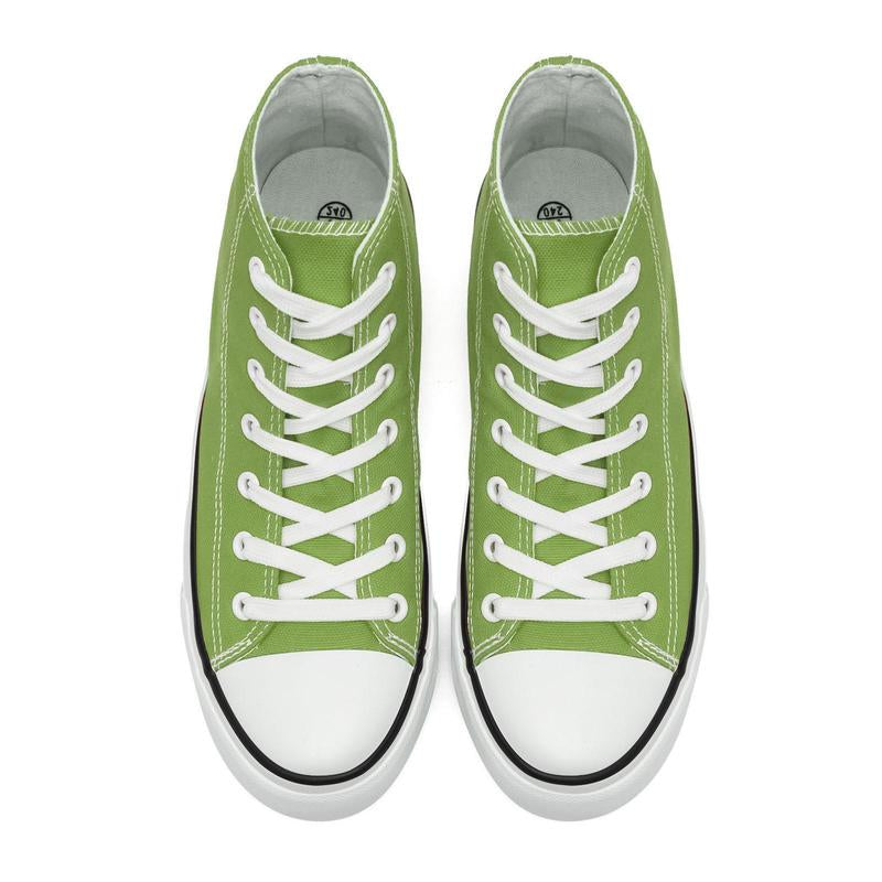 High Top Sneakers for Women Men, Casual Canvas Lace up Sneakers,Fashionable Canvas Tennis Board Shoes,Comfort Breathable Sport Shoes